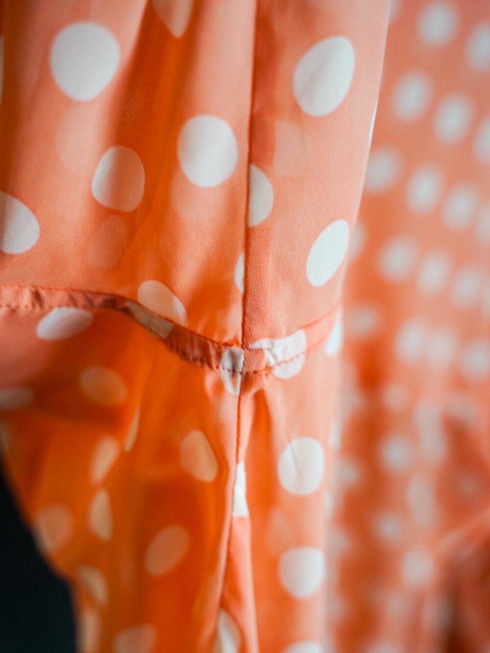 Free People Polka Dot Shirt Women's Large Sheer Button Down Long Sleeve - Picture 9 of 13